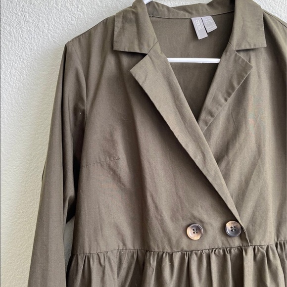 Long sleeve flare shirt dress - Picture 2 of 4